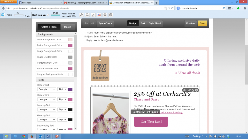 create an email