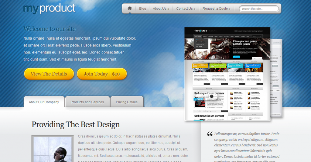 wordpress themes for business websites