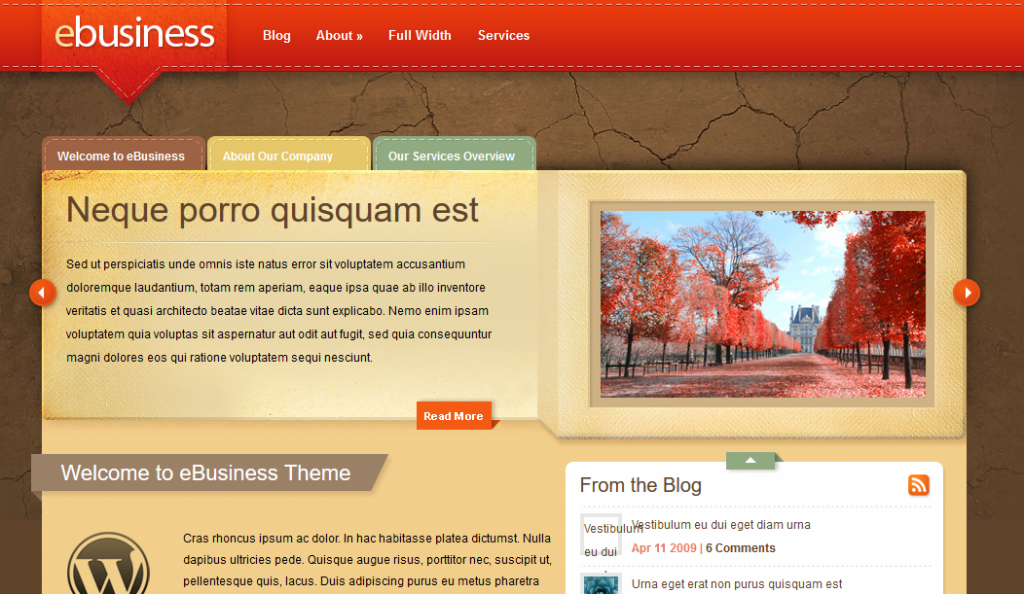 ebusiness theme