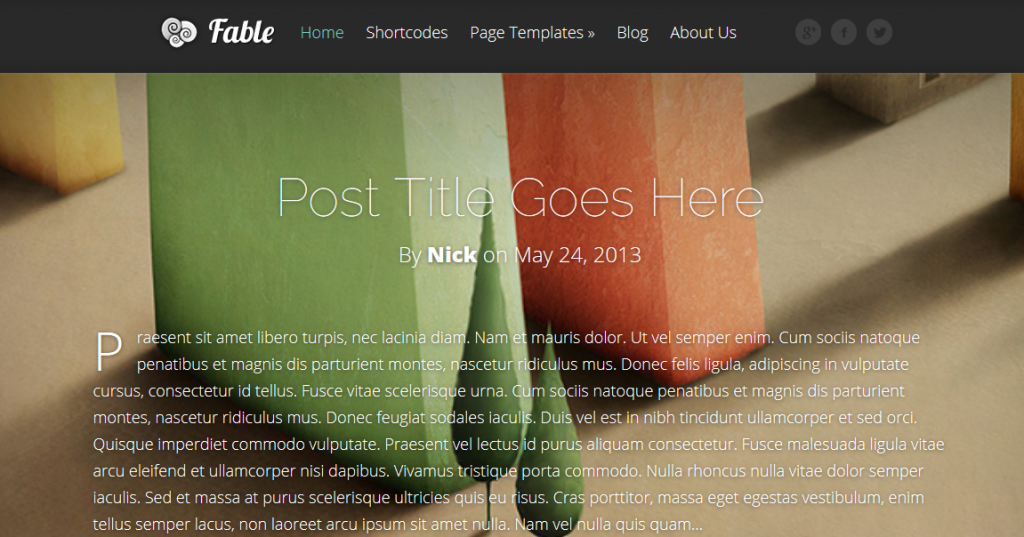 wp theme for restaurant